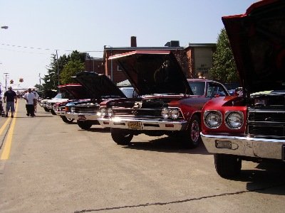 A line of Chevelles at one of the Club sponsered shows
